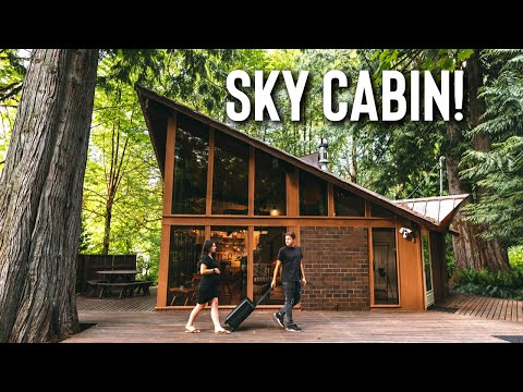 *Newly Renovated* Mid Century Airbnb Cabin! | Sky Cabin Tour!