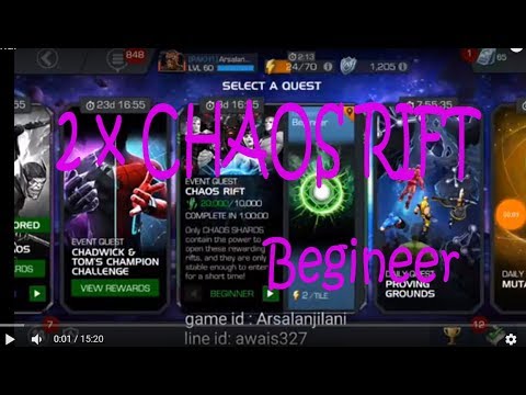 2 x CHAOS RIFT [Beginner] - Marvel Contest of Champions