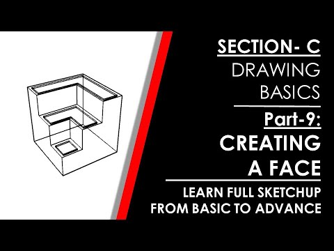 Sketchup Tutorial-PART-9-How create a surface or a face on any kind of shape in sketchup
