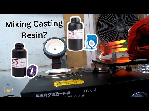 Mixing Siraya Tech Purple And Blue Casting Resins