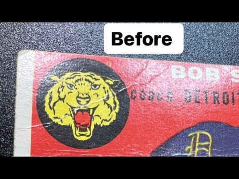 Remove Creases From Vintage Baseball Cards