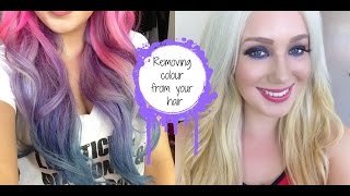 HOW TO- Remove Fashion Colour from your hair! Manic Panic, Directions etc | Jade Madden