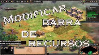 Aoe Tutoriales | Modificar Posicion de Barra de Recursos | Aoe 2 Definitive Edtion | Asmelodiant