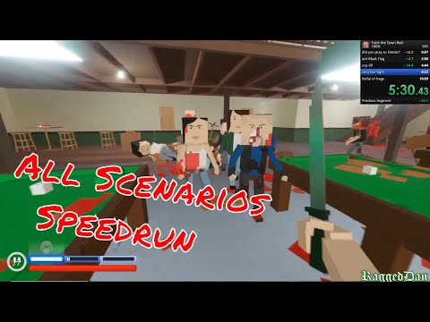 Paint the Town Red - 100% All Scenarios Speedrun [10:37.5]