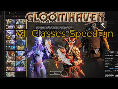 Gloomhaven All Classes in 2:06:55 Commentated