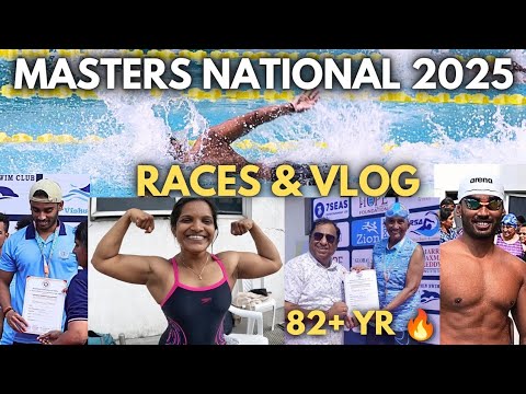 21st Masters Aquatic Nationals 2025, 82yr Old Woman Winning Gold Medals, Swimming Vlog