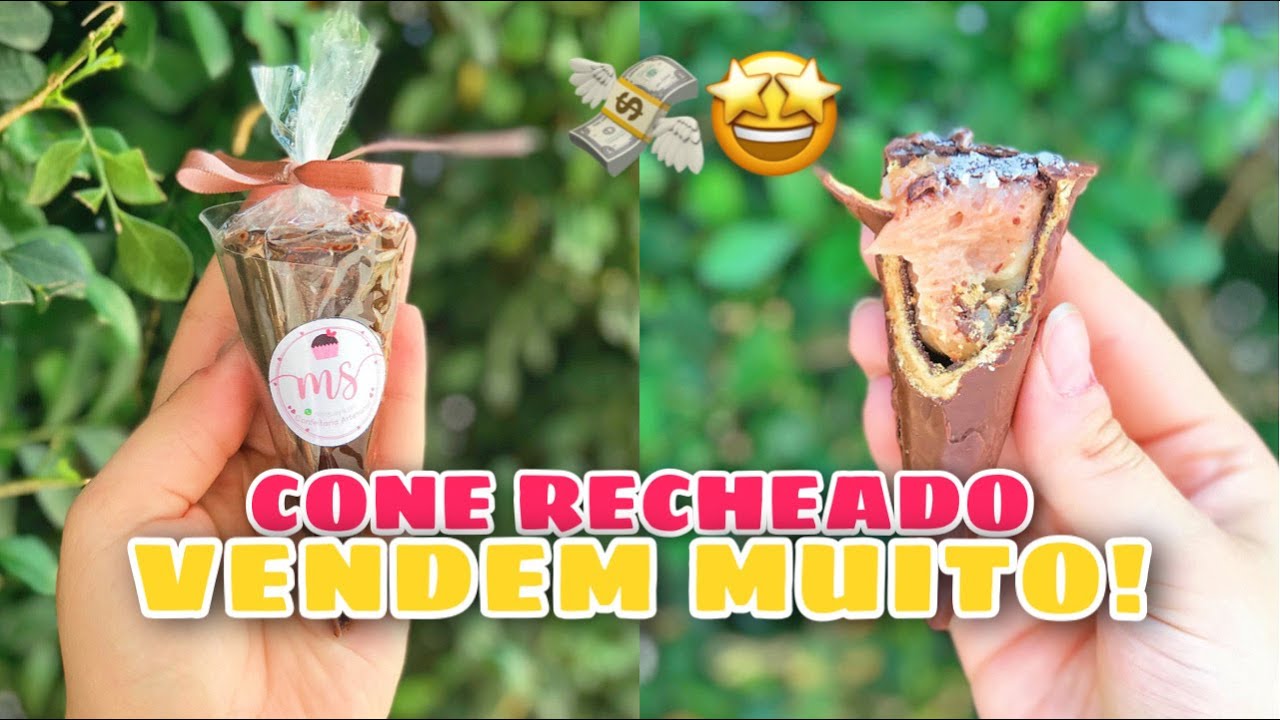 FAÇA E VENDA CONE TRUFADO + PREÇO DE CUSTO E VENDA + RECHEIOS E MUITAS DICAS!😋🤑