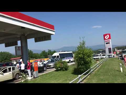 Evzoni Greek border betwee Macedonia and Greece