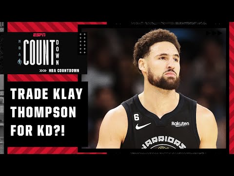 TRADE KLAY THOMPSON?! Stephen A. offers up a Warriors trade for KD 👀 | NBA Countdown