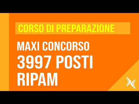 Maxi concorso 3997 assistenti RIPAM