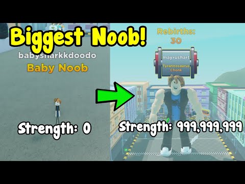 Became The Strongest Player In Strongman Simulator Roblox!