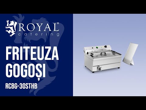 video - Friteuza Gogoși - 30 L - 9.000 W - zonă rece