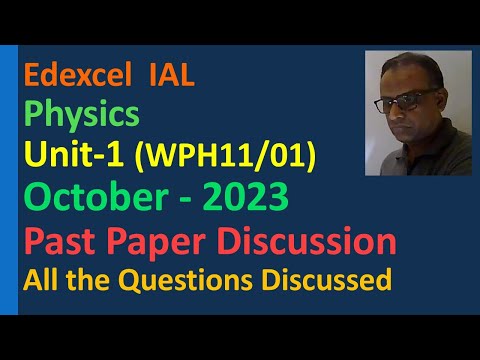 Lesson on Past Paper Discussion Unit 1 Physics Edexcel IAL January 2023 WPH11/01 Projectile motion