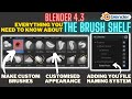 Everything You Need To Know About The Brush Shelf In Blender 4 3 Customise Your Sculpting Setup