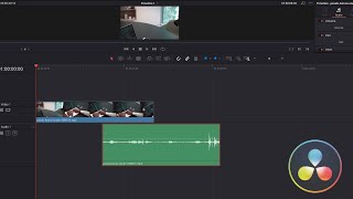 Davinci resolve 18  Seperate Audio From Video in The Timeline- (Link and Unlink)