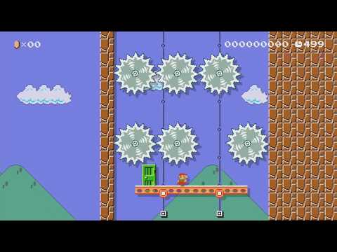 リフトを上って行くの by ゆん - Super Mario Maker - No Commentary 1bv