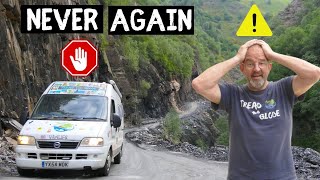 OUR SCARIEST DAY OF VAN LIFE - Mestia to Ushguli Georgia  [S6-E144]