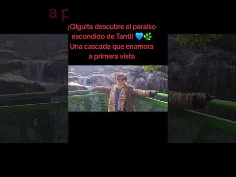 ¡Olguita descubre el paraíso escondido de Tanti! 💙🌿 Una cascada que enamora a primera vista