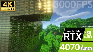 RTX 4070 TI SUPER | Minecraft in 4K + Shaders + Textures | Zotac Gaming Geforce RTX 4070 TI SUPER
