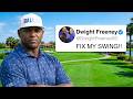 NFL Hall-of-Famer asked me to Fix his Golf Swing | Fixin's