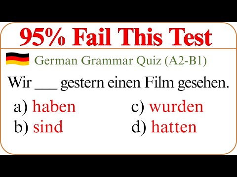 Deutschtest A2-B1 | Bestehst du diesen Grammatik-Check? 🧠