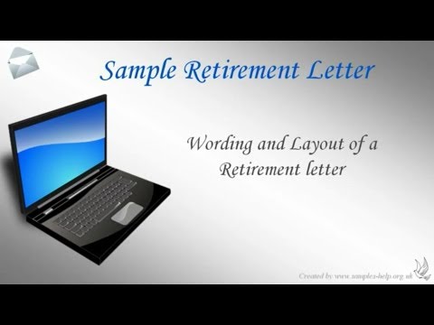 YouTube video about Retirement Letter Samples: Examples to Help You Draft Yours