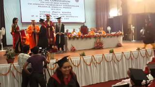 preview picture of video 'Students getting degrees from Hon'ble Vice Chancellor'