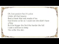 Kenny Chesney - The Bigger the Fool The Harder They Fall Lyrics