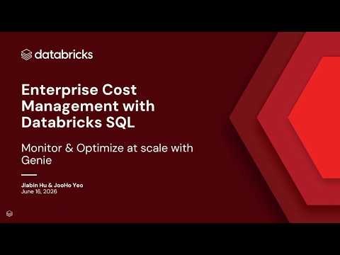 Watch: Enterprise Cost Management for Data Warehousing with Databricks Lakehouse