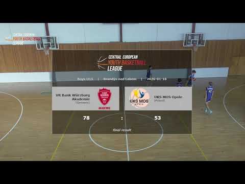 CEYBL U15, 18. 1. 2026, VR Bank Würzburg Akademie - UKS MOS Opole