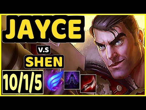 MILICA (JAYCE) vs SHEN - 10/1/5 KDA TOP GAMEPLAY - EUW Ranked GRANDMASTER