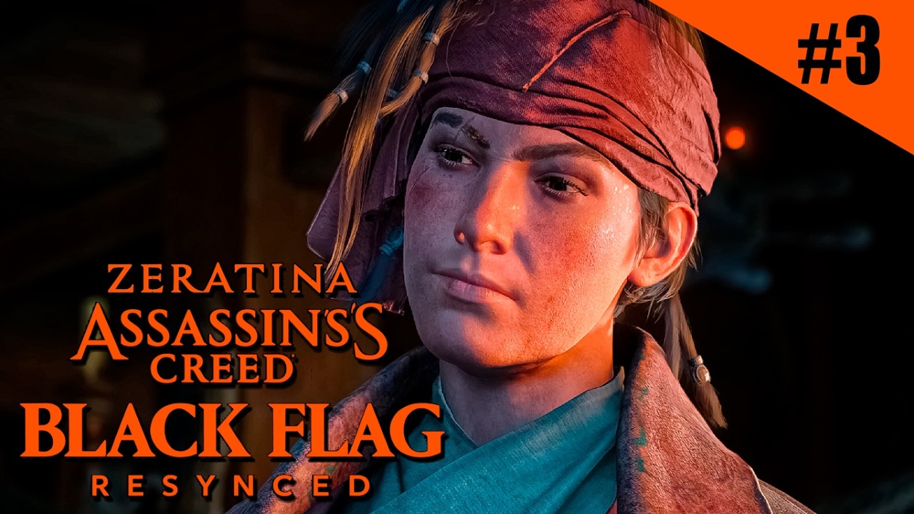 ZERATINA ASSASSIN'S CREED BLACK FLAG RESYNCED - James Kidd?! - Parte #3- Dublado Gameplay- PT-BR-PC