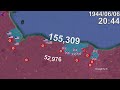 Battle of Normandy (D-Day) in 1 minute using Google Earth