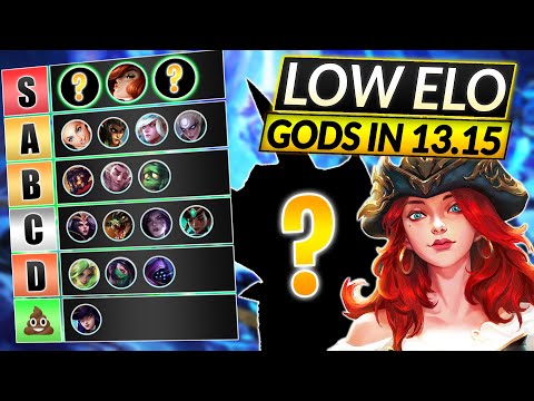 10 BEST CHAMPS to DESTROY Low ELO in 13.15 (Every Role!) - LoL Tier List Guide