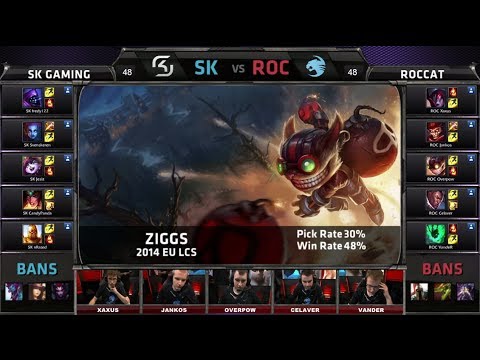 SK Gaming vs ROCCAT | Season 4 EU LCS Spring 2014 Super Week W8D3 G2 | SK vs ROC Full game HD