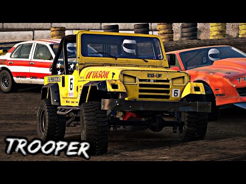 Wreckfest Season 2 - Off-road Car Pack Gameplay - Trooper
