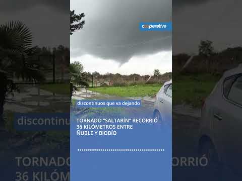 Tornado "saltarín" recorrió 36 kilómetros entre Ñuble y Biobío
