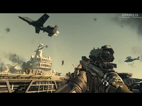 Assault on US Navy Third Fleet Carrier - Advanced Warfare - 4K
