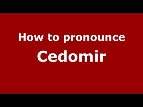 How to pronounce Cedomir (French/France) - PronounceNames.com