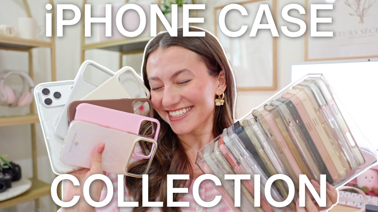 my ENTIRE iphone case collection for my iphone 17 pro max! 🌟 (+ fav iphone accessories)