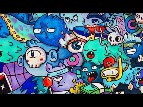 pix Vex Art Doodle copic marker timelapse drawing