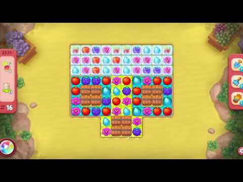 Gardenscapes 2234 Hard Level - 16 moves - NO BooSTERS