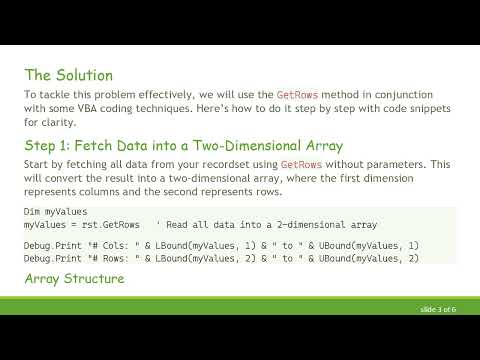How to Master ADODB.Recordset in Excel VBA: Getting Column Values Efficiently