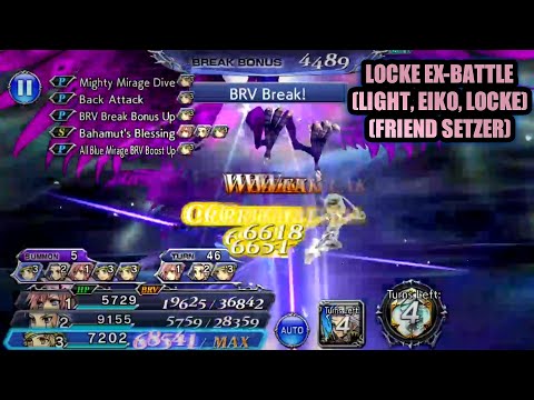 Locke, Light, Eiko vs Purple Phoenix (Necro raven)