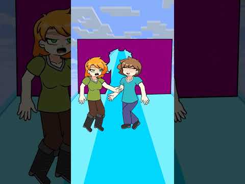 Romantic Body symbol Challenge With Alex and Steve #animation #roblox #dance #minecraft