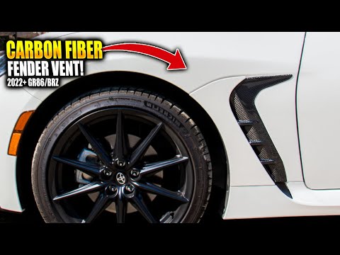 CARBON FIBER Fender Vent INSTALL! | 2022+ GR86/BRZ