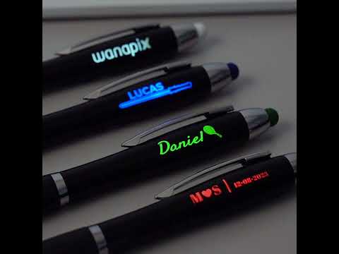 Kugelschreiber mit Licht und Gravur