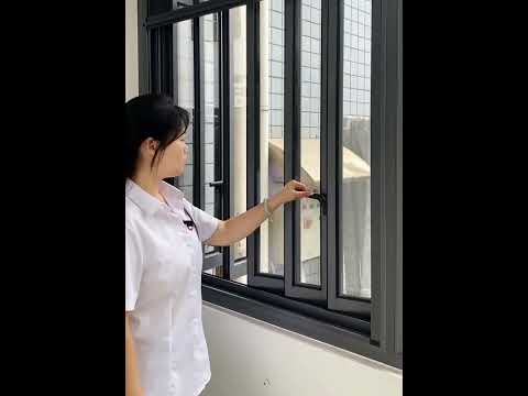 Newly designed aluminum window system that pivots to open. #home #aluminium #windows