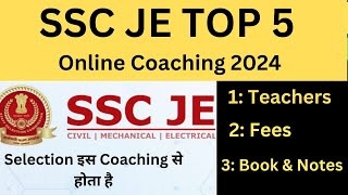 SSC JE Top 5 Coaching | All Branch |Online in India