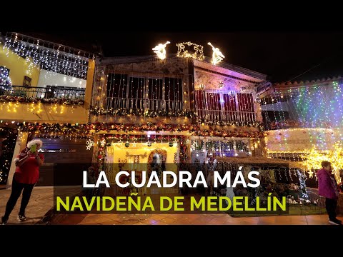La cuadra más iluminada de Medellín está en Santa Mónica | El Colombiano